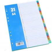 SEPARADOR NUMERICO PVC A4 1-31